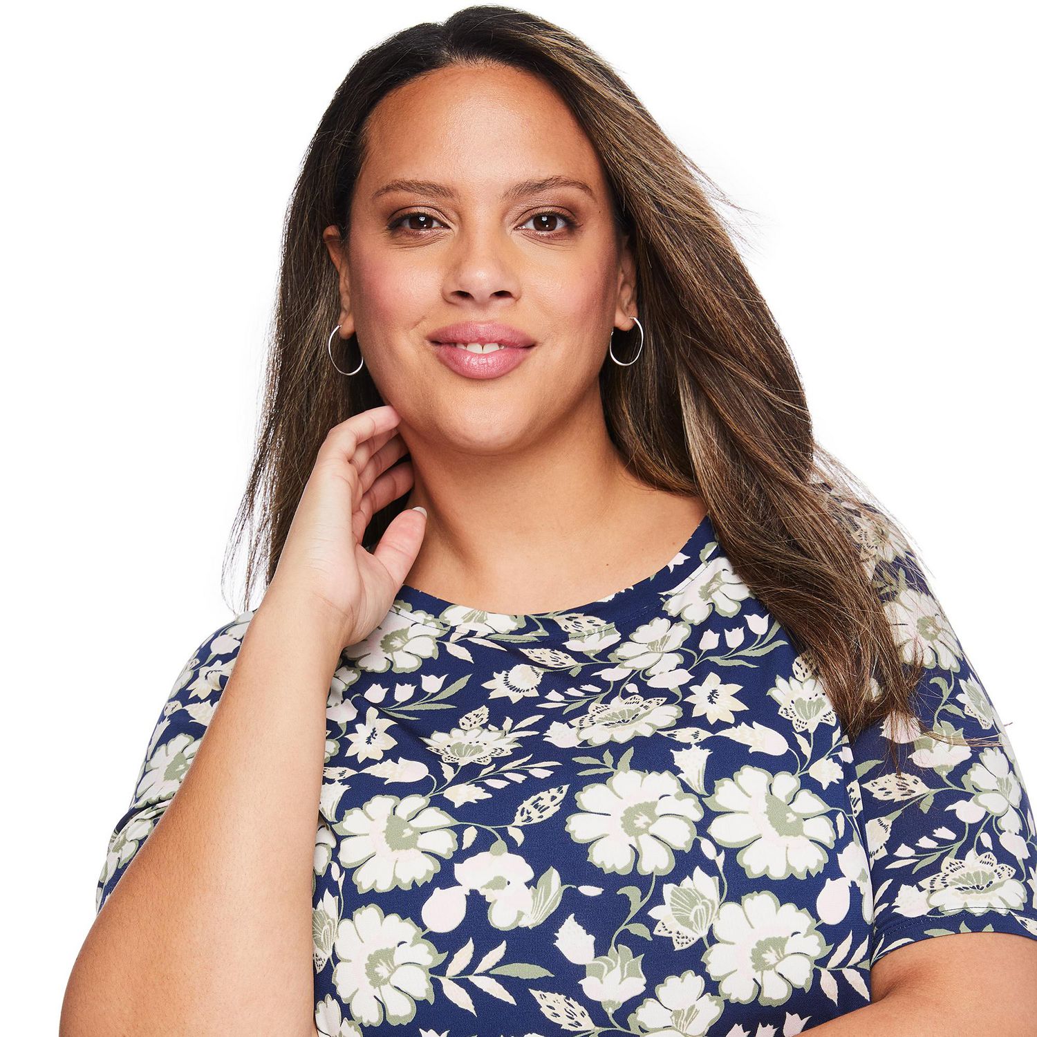 Lane Bryant Women'S Plus Boat-Neck T-Shirt