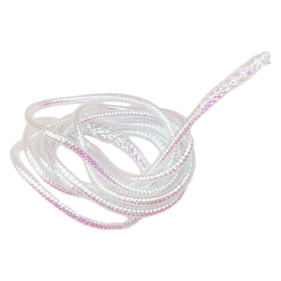 Tresse Mylar 4 m Tube Tressé Tresse Mylar Blanc Nacré Matériaux de Montage de Mouches 2 mm