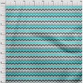 thumbnail image 4 of oneOone Viscose Chiffon Turquoise Blue Fabric Chevron Sewing Material Print Fabric By The Yard 42 Inch Wide-RW, 4 of 5