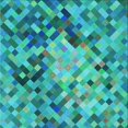 thumbnail image 1 of Ahgly Company Tapis d'Intérieur Lavable à la Machine, Carré, Transitionnel, Vert Cyan Foncé, Tapis de Zone, 5 Pieds Carré, 1 of 7