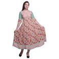 thumbnail image 1 of Bimba Print Long Party Wear Anarkali Kurta Flared A Line Kurtis For Women, 1 of 5