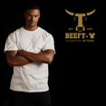 thumbnail image 3 of Hanes Mens Beefy T-Shirt 2-Pack, 3XL, White, 3 of 7