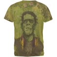 thumbnail image 2 of Halloween Frankenstein Raver Horror Movie Monster Mens T Shirt, 2 of 2
