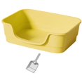 thumbnail image 3 of GROWTH TANK Large Cat Litter Box Enclosure Design Four Seasons High Sided Cat Litter Pan yellow, 3 of 9