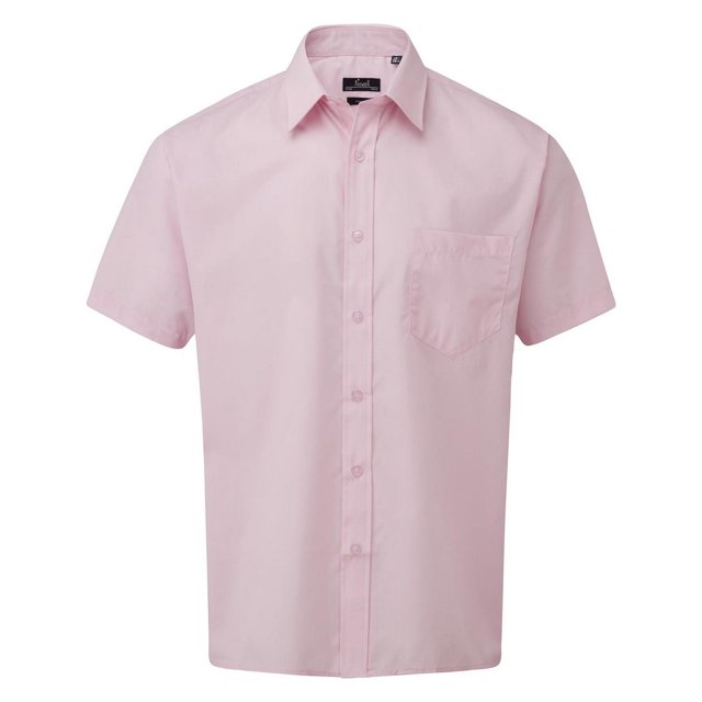 Premier Chemise Popeline à Manches Courtes pour Hommes