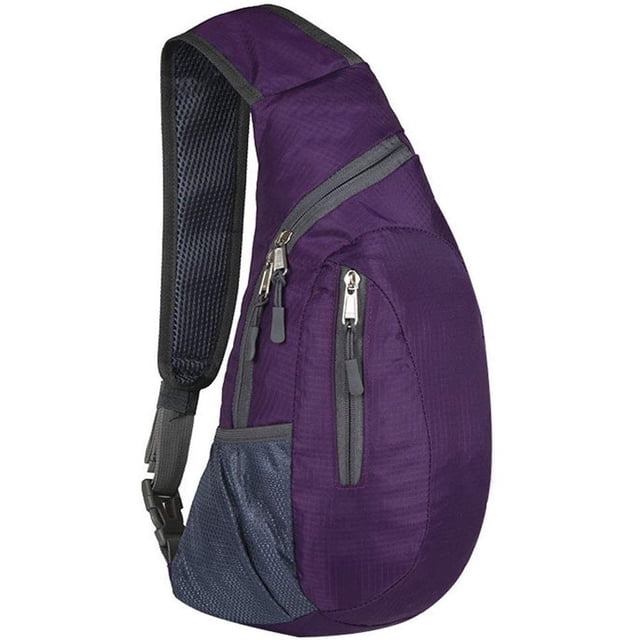 Men‘S Multiple Compartment Chest Sling Packs Shoulder Cross Body Bag Cycle Day Packs Satchel Backpack