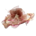 thumbnail image 1 of MesaSe Sun Hat Mesh Flower Decor Lightweight Curling Edge Faux Crystal Party Cap Stage Show Cap, 1 of 10