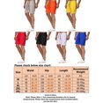 thumbnail image 2 of HIMONE Men Sweat Shorts Casual Loose Homewear Solid Color Trunks Elastic Waist Quick Dry Beach Short Pants, 2 of 4
