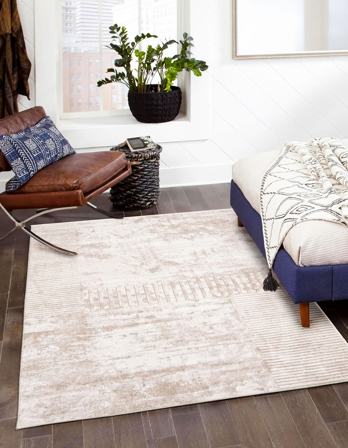 ECARPET Monica Contemporary/Modern Area Rug for Living Room, Bedroom, Dining Entrance, Hallway and More.