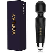 XOPLAY Baguette Masseur, Baguette Vibrante pour Stimuler le Point G, le Clitoris et le Mamelon, Masseur Persanal Sans Fil pour Femmes