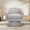 Grey, variant on Eastvita Beige Chenille Swivel Chair with Wood Frame Storage Space for Living Room