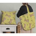 thumbnail image 5 of Soimoi Yellow Poly Georgette Fabric Footprints & Mouse Kids Print Sewing Fabric Yard 52 Inch Wide, 5 of 5