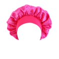 thumbnail image 1 of Fashion Women Beading Braid Hat Muslim Ruffle Cancer Wrap Cap Sleep Caps Satin Lined Hair Bonnets, 1 of 2
