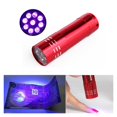thumbnail image 4 of Lampe Torche à Lumière UV Super Mini 9 LED Lampe de Poche Lumière Ultraviolette Sèche-Ongles Masque Gel pour Ongles Séchage Rapide Outil de Manucure, Facile à Utiliser, 4 of 7