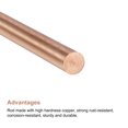 thumbnail image 3 of Unique Bargains 6mm Dia. 100mm Length Solid Copper Round Rod Lathe Bar Stock for DIY Craft 2pack, 3 of 4