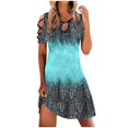 thumbnail image 2 of TIMIFIS Robe T-Shirt Décontractée d'Été pour Femmes, Robe Évasée Soleil, Couvre-Maillot de Bain de Plage ummer, 2 of 5