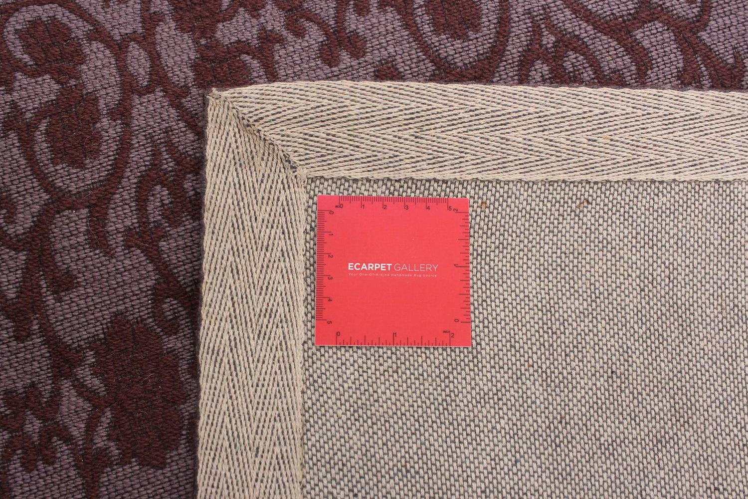 ECARPETGALLERY Tapis Fait à la Main pour Salon, Salle à Manger et Chambre à Coucher Contemporain Collection Collage 4'9" x 6'8" en Mauve