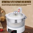 thumbnail image 3 of Rice Soup Separation Electric Cooker, Non-stick Pan & Rices Soup Separate, 3L Low Carb Rice Cooker with Reservable-Timable and Liftable Filter Basket, for Rices, Ramen, Hot Pot (White,glass), 3 of 8