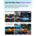 thumbnail image 2 of VANTRUE S1 Pro Max 4K & 64 GB SD Card : Dash Cam Front STARVIS 2 HDR PlatePix Night Vision 5.8G WiFi ADAS Voice Control Built-in GPS 24H Buffered Parking Mode Supports 1TB, 2 of 5