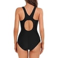 thumbnail image 5 of Charmo Women's One Piece Swimsuit Athletic Bathing Suit Racerback Training Swimwear, 5 of 5