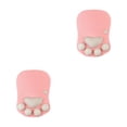 thumbnail image 1 of relayinert Stylish Cat Paw Gaming Mouse Mat Wrist Protection Non-slide Base Safe Cute DS-015 pink gray 2Set, 1 of 6