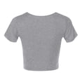 thumbnail image 5 of B91xZ T-shirts à Manches Courtes Manches Courtes pour Femmes T-shirts, Gris M, 5 of 5