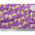 thumbnail image 3 of Soimoi Purple Viscose Chiffon Fabric Lemon Slice Vegetable Print Sewing Fabric Yard 42 Inch Wide, 3 of 3