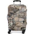thumbnail image 3 of Travel Luggage Cover Suitcase Protector Fits 18-32 Inch Luggage Wheel Covers Patterned Travel Related Items Flower Luggage Protector Elastic Luggage Anti-scratch Suitcase Cover L, 3 of 5