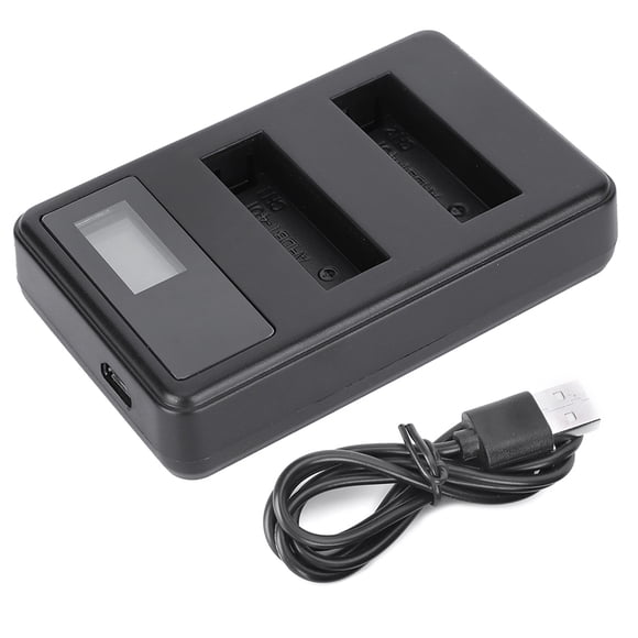 Battery Charger Camera Battery Charger Dual Battery Charger SEIVI AHDBT-401 Actions Camera Dual Slot Battery Charger With LCD Charging Display For 4
