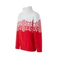 thumbnail image 3 of Fortune Family Matching Christmas Sweaters, Snowflake Print Knitted Pullovers Contrast Color Long Sleeve Turtleneck Sweater, 3 of 8