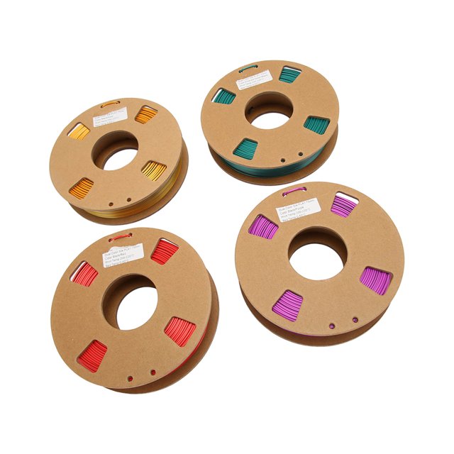 Filament d'Imprimante 3D, Haute Précision 4Pcs 1.75mm Filament PLA Double Couleur pour le Remplissage