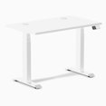 thumbnail image 1 of Desky Bureau Assis-Debout Mini Double - Blanc / 40 x 24 Pouces avec Oeillets / Blanc, 1 of 10
