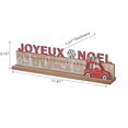 thumbnail image 2 of Support De Calendrier En Bois Joyeux Noel, 2 of 3