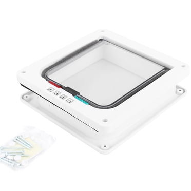 Smart Cat Door, Lockable Pet Door 4 Way Lockable Pet Flap Door 19.2 X 20 X 5.5cm Dog Gate Pet Door, For Pet Cat