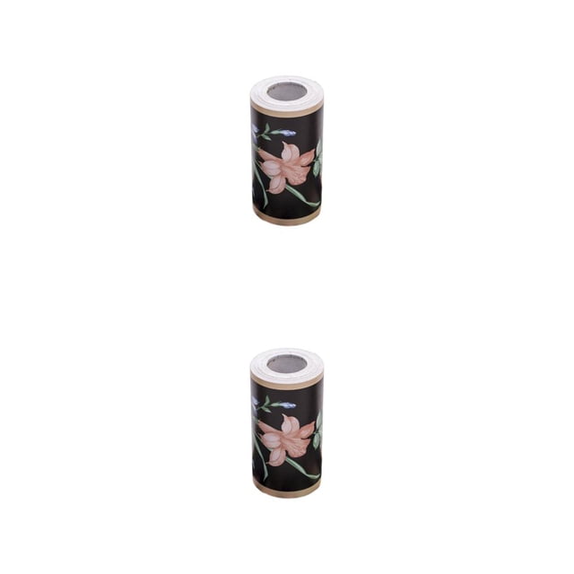 Maytalsory Decorative And Waterproof Wallpaper Border Stickers Non-toxic And Odorless Self-adhesive PVC style 9 2Set