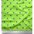 thumbnail image 1 of Soimoi Green Poly Georgette Fabric Insect & Texture Print Fabric by Yard 52 Inch Wide, 1 of 2