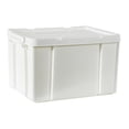 thumbnail image 3 of Heavy Duty Storage Bins Industrial Tote Bin Durable Stackable Storage Containers White, 3 of 9