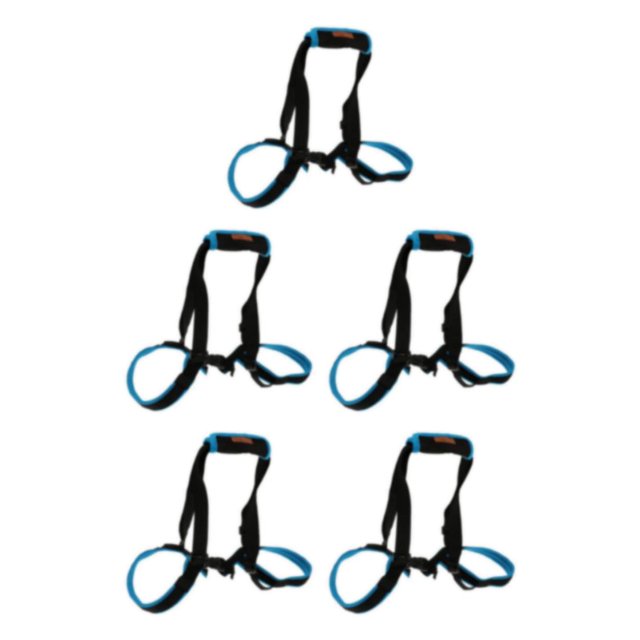 relayinert Dog Leg Auxiliary Belt Lift Harness Harness Aid Mobility Support Blue XL 5Set