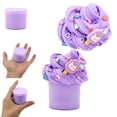 thumbnail image 1 of EQWLJWE Squishy Toys,Slow Rising Stress Relief Fidget Toy Squeeze Toys,70ml Furry Cloud Butters Slimes Clays Toy Non Settling with Accessories DIY Noodles Stretchy Slimes for Creatives Crafts, 1 of 7