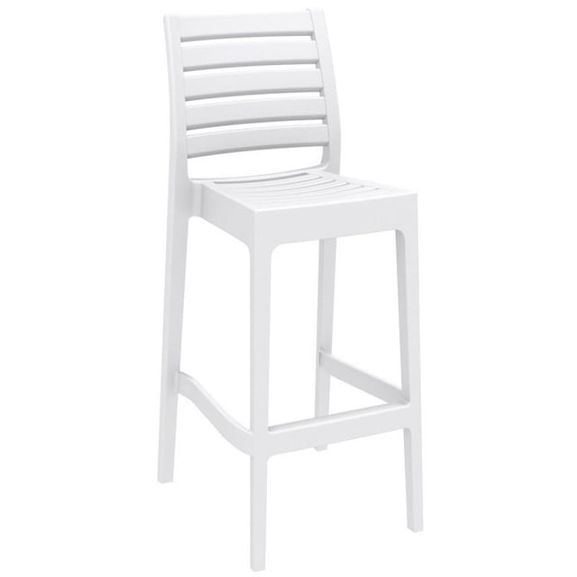 Compamia Ares Tabouret de Bar d'Extérieur de 29,5 Pieds - Ensemble de 1, Blanc