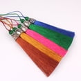 thumbnail image 3 of serony Tassel Decorative Solid Color Replacement Handmade Bookmark Belt Clothes Dress Pendant Jewelry Findings Accessories Green, 3 of 9