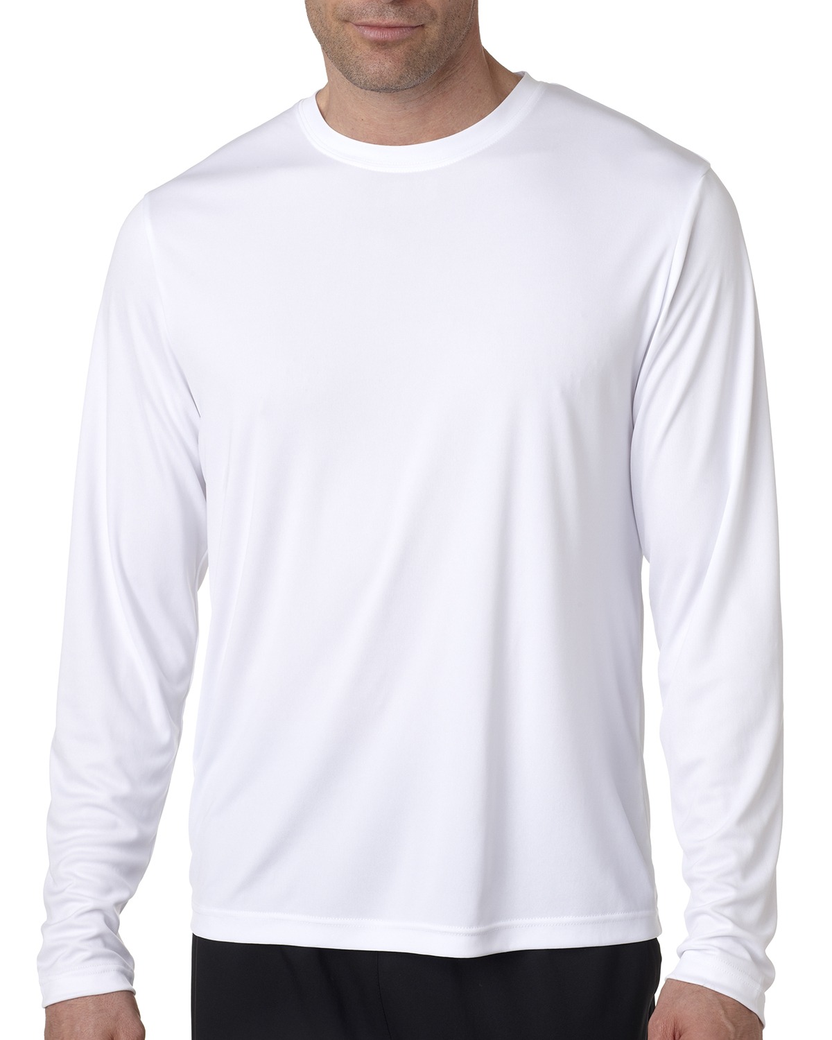 Hanes - T-Shirt de Performance à Manches Longues Cool DRI