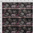 thumbnail image 4 of oneOone Rayon Black Fabric Tropical Sewing Material Print Fabric By The Yard 56 Inch Wide, 4 of 4