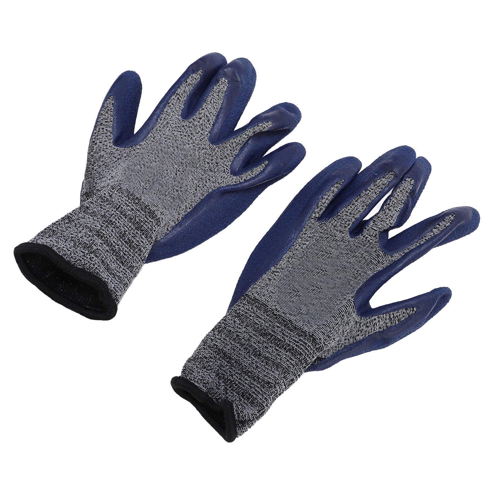 Work Gloves, Breathable Seamless 3D Knitting Non Slip Polyester Yarn Rubber Work Gloves Easy To Wash  for Mechanic