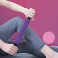 thumbnail image 4 of Purple Gear Massage Stick, Fascia Roller for Deep Muscle Relaxation, Fitness and Yoga Tool with Compact Design, Durable Plastic for Recovery and Pain Relief, 4 of 7
