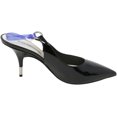thumbnail image 2 of Alain Tondowski pour Femmes Vit. Soft Black / Electric Blue Slingback à la Cheville - 9M, 2 of 3