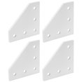 thumbnail image 2 of Joining Plate, Excellent Craftsmanship 5-Hole Joining Plate 5-hole Placement Strong And Durable With 4pcs For Worker For Construction Industry 2020L Shape,3030L Shape,4040L Shape, 2 of 8