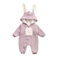 thumbnail image 1 of MeetoTime Baby Clothes Fall Winter Warm Hoodie Jumpsuits Long Sleeved Fleece Thickened Infant Toddler Rompers Home Crawling Clothes, 1 of 7