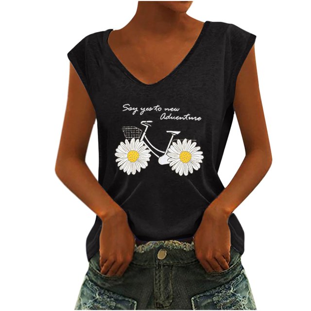 Pompotops T-shirt à Manches Longues à Imprimé Casual pour Femmes