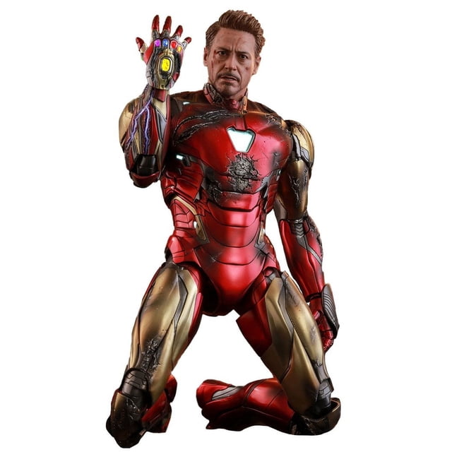 Figurine Hot Toys MMS543D33 - Marvel Comics - Avengers : Endgame - Iron Man Mark LXXXXV Version Endommagée de Combat